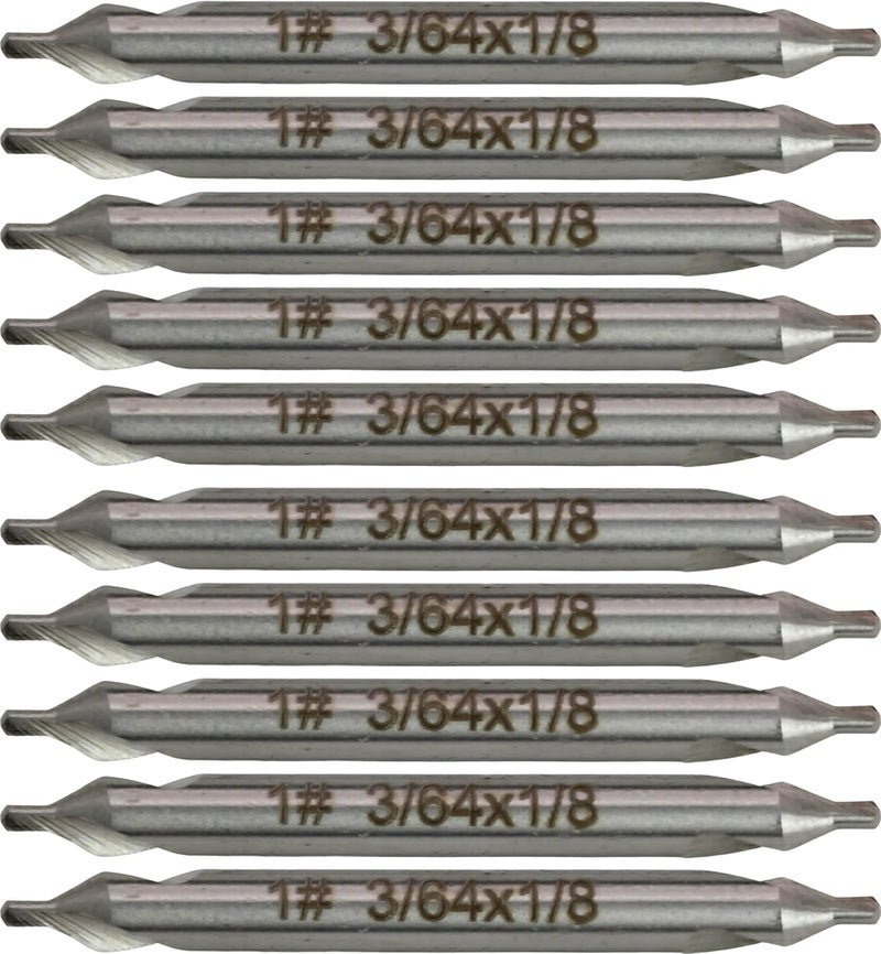 CME Tools CME 10 pcs M2 High-Speed Steel Center Drills, No. 1 Size - Image 1